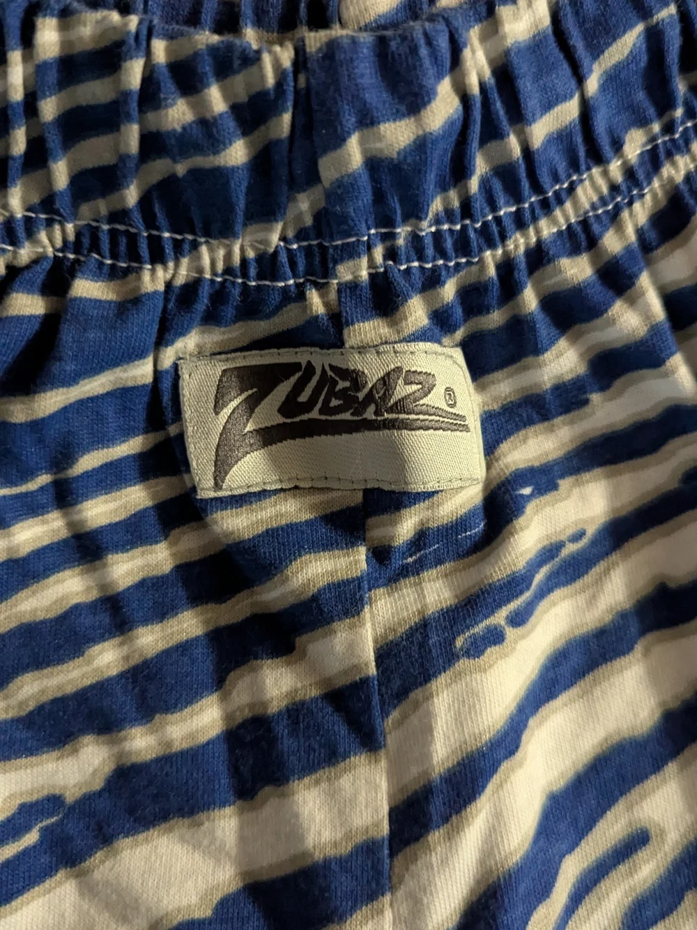 Zubaz Pants Lounge Men's Detroit Lions Honolulu Blue Side Pockets Small Nfl Nwot